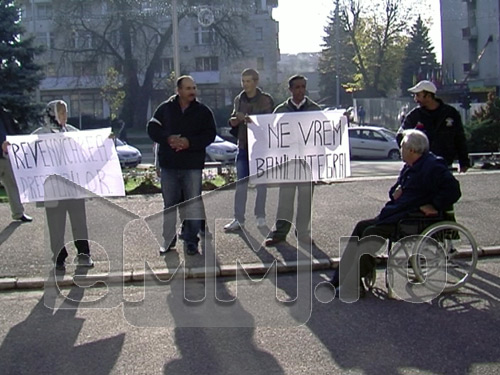 Protest persoane cu dizabilitati